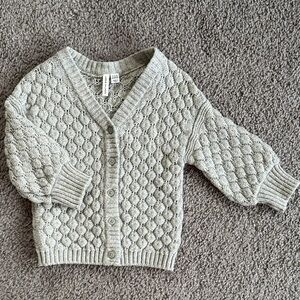 Janie and Jack Gray Sweater w/Bubble Sleeves - 12-18Mths
